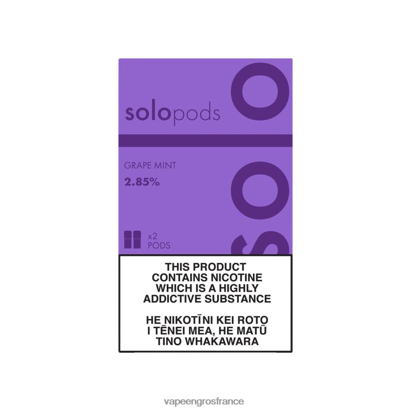Cigarette Electronique France 4JHH0D54 - Solo pack de 2 dosettes de remplacement menthe raisin