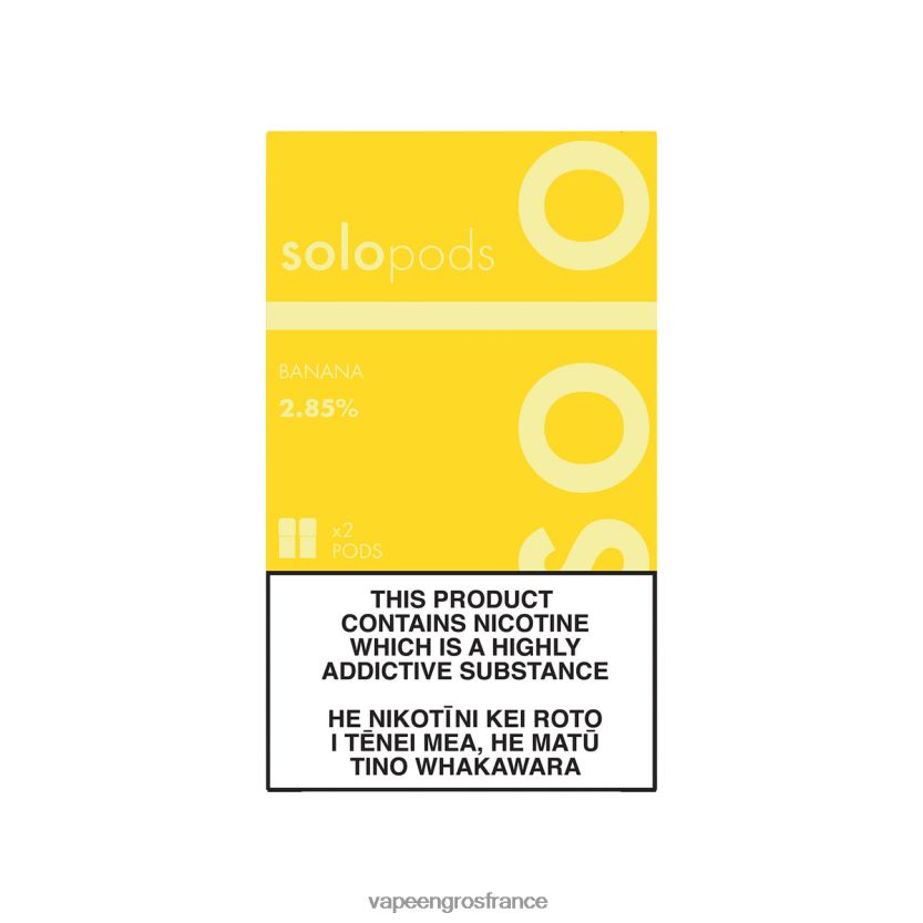 Cigarette Electronique France 4JHH0D64 - Solo pack de 2 dosettes de remplacement banane