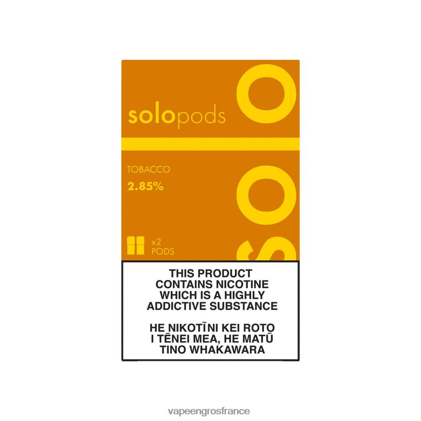 Vape France Online 4JHH0D50 - Solo pack de 2 dosettes de remplacement tabac