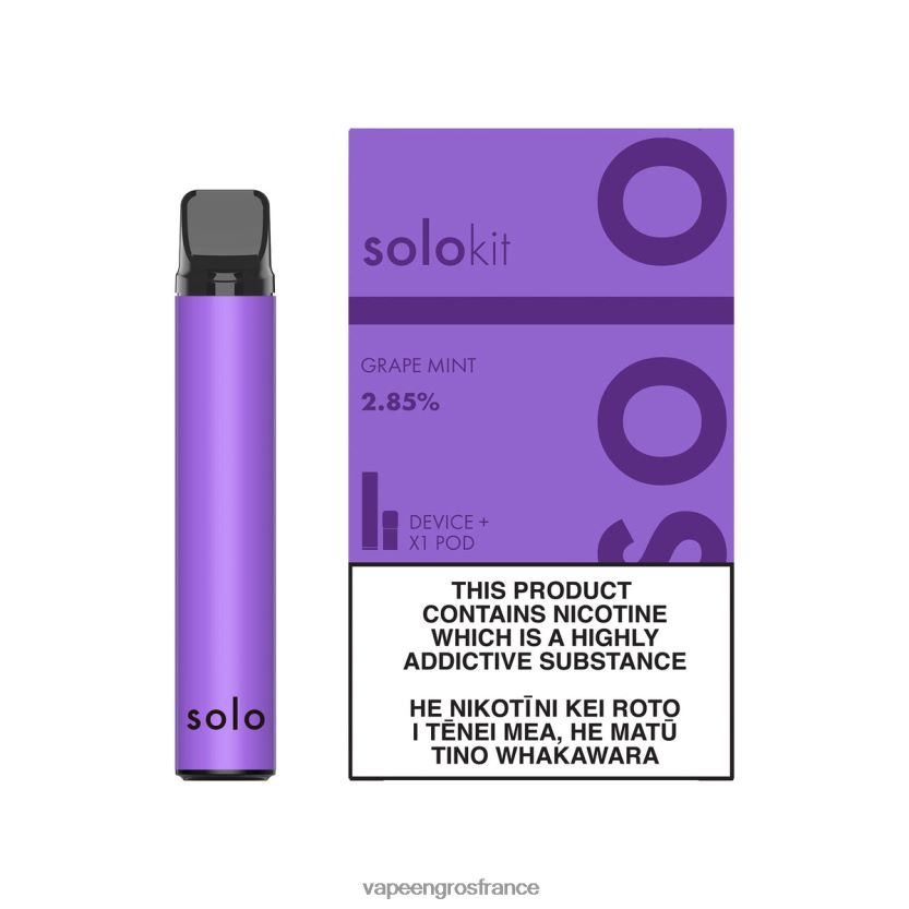 Cigarette Electronique En Gros 4JHH0D45 - Solo kit de dosettes menthe raisin