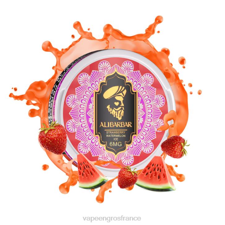 glace à la fraise et à la pastèque