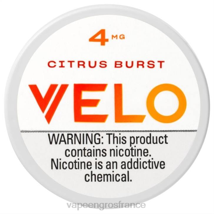 02JZ35 - Eliquide En Gros éclat d'agrumes VELO sachet de nicotine 4mg