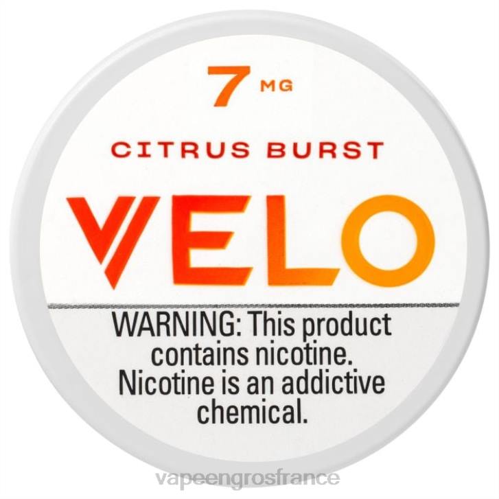 02JZ44 - Cigarette Electronique En Gros éclat d\'agrumes VELO sachet de nicotine 7mg