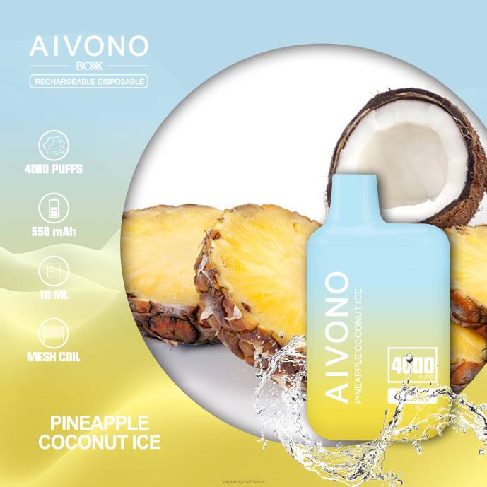 glace à l'ananas et à la noix de coco