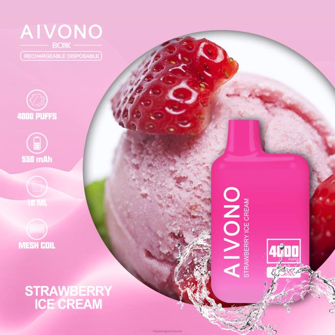 glace à la fraise