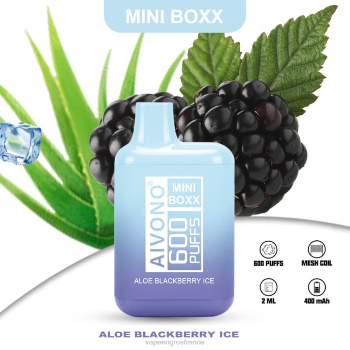 Aivono AIM MINI BOXX 600 glace actuelle à l'aloès - 80H8240 Vape France Online