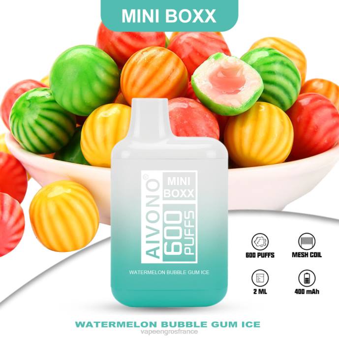 Aivono AIM MINI BOXX 600 glace bubble-gum à la pastèque - 80H8235 Cigarette Electronique En Gros