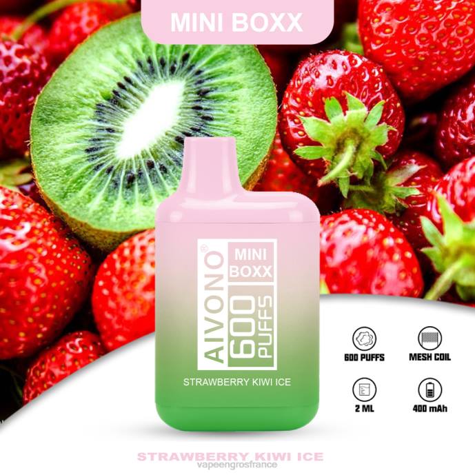 Aivono AIM MINI BOXX 600 glace fraise kiwi - 80H8234 Cigarette Electronique France