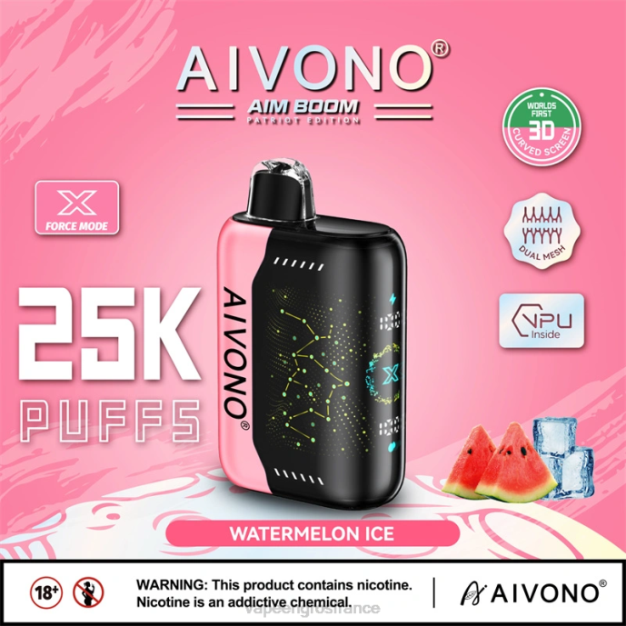 Aivono AIM BOOM 25000 glace à la pastèque - 80H8353 Eliquide France