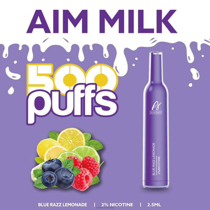 Aivono AIM MILK 500 limonade bleue - 80H8264 Cigarette Electronique France