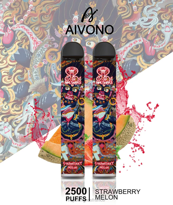Aivono AIM SNAKE 2500 melon fraise - 80H8320 Vape France Online