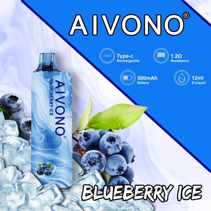 Aivono AIM GUN 7000 glace aux myrtilles - 80H8104 Cigarette Electronique France