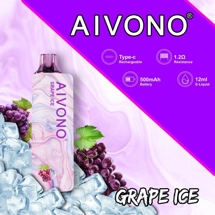 Aivono AIM GUN 7000 glace aux raisins - 80H8102 Vape France Paris