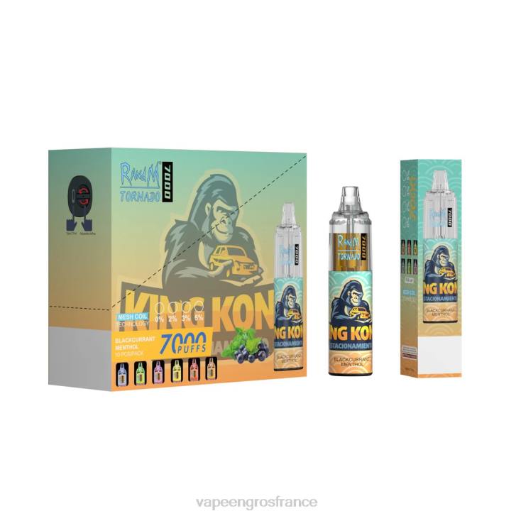 02JZ1 - Vape France Paris jetable RandM Tornado 7000 5%