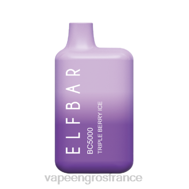 02JZ310 - Vape En Gros France glace aux trois baies ELFBAR BC5000