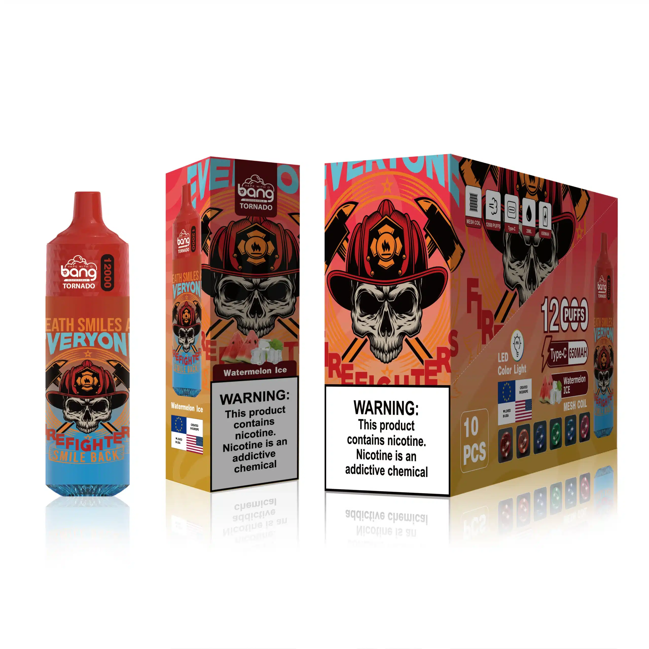 02JZ122 - Eliquide France glace à la pastèque Bang Box 12000 bouffées