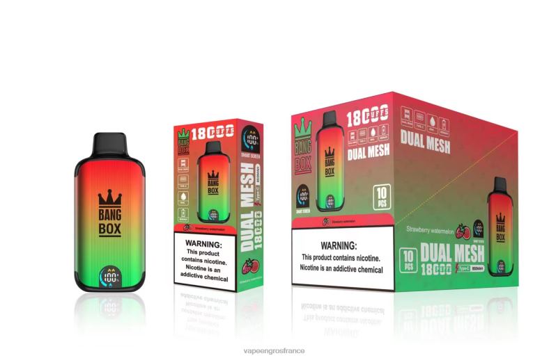 Bang Box 18000 bouffées 260HZ88 - Cigarette Electronique En Gros pastèque fraise