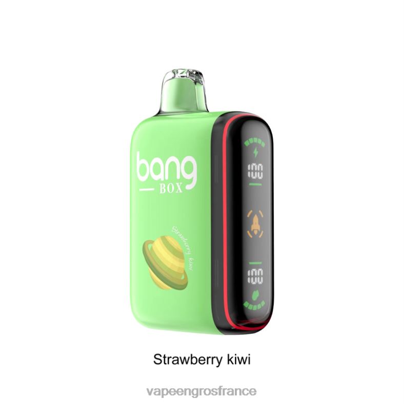 Bang Box Affichage de puissance intelligent de 9 000 à 18 000 bouffées 260HZ27 - Vape France Paris fraise-kiwi
