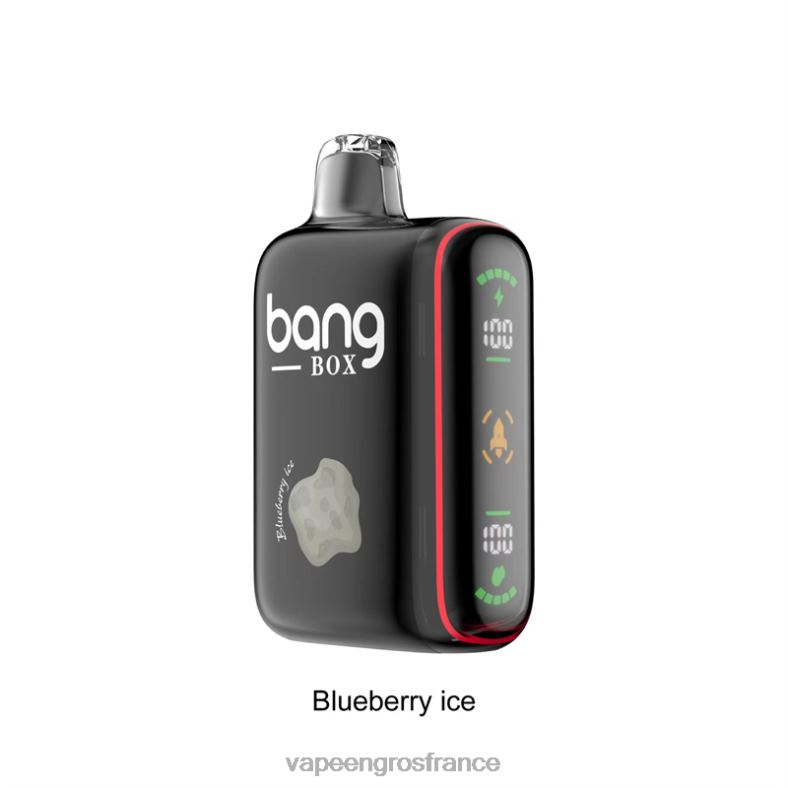 Bang Box Affichage de puissance intelligent de 9 000 à 18 000 bouffées 260HZ32 - Vape France Paris glace aux myrtilles