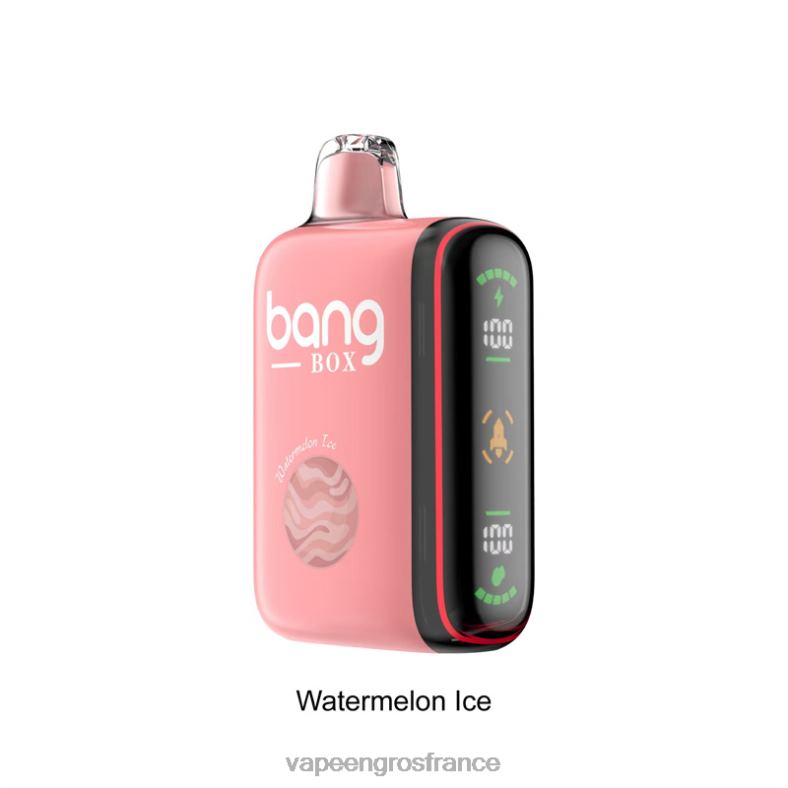 Bang Box Affichage de puissance intelligent de 9 000 à 18 000 bouffées 260HZ34 - Cigarette Electronique France glace à la pastèque