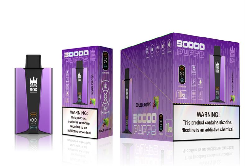 Bang Box Écran intelligent de 30 000 bouffées 260HZ85 - Vape France Paris raisin double