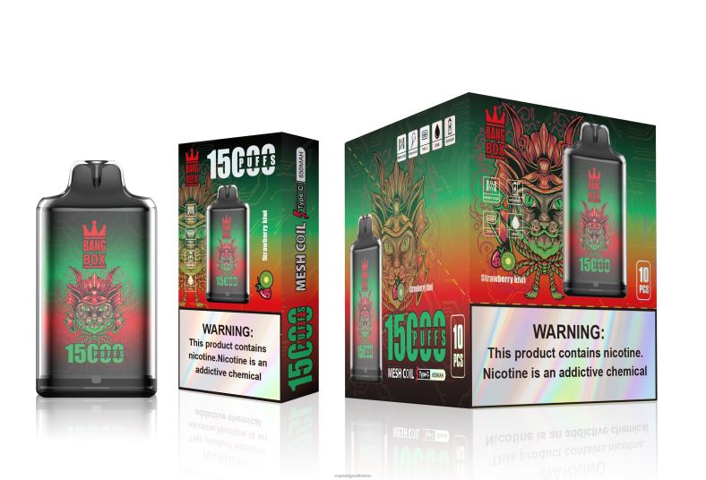 Bang Box s1-15000 bouffées 260HZ100 - Vape France Paris fraise-kiwi