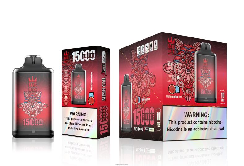 Bang Box s1-15000 bouffées 260HZ106 - Eliquide France glace à la pastèque