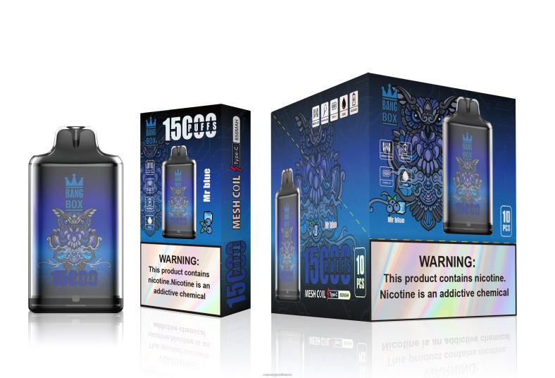 Bang Box s1-15000 bouffées 260HZ109 - Vape En Gros France monsieur bleu