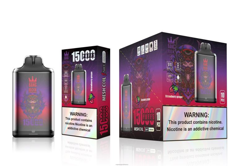 Bang Box s1-15000 bouffées 260HZ111 - Eliquide France raisin fraise