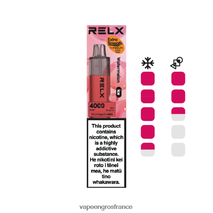 Vapoteuse En Gros F8HBF87 - pastèque (glace) RELX MagicGo 4000 vapes jetables
