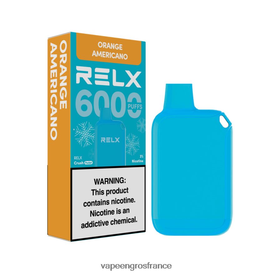 Cigarette Electronique En Gros F8HBF815 - orange américaine RELX Crush Pocket 6000 glacé