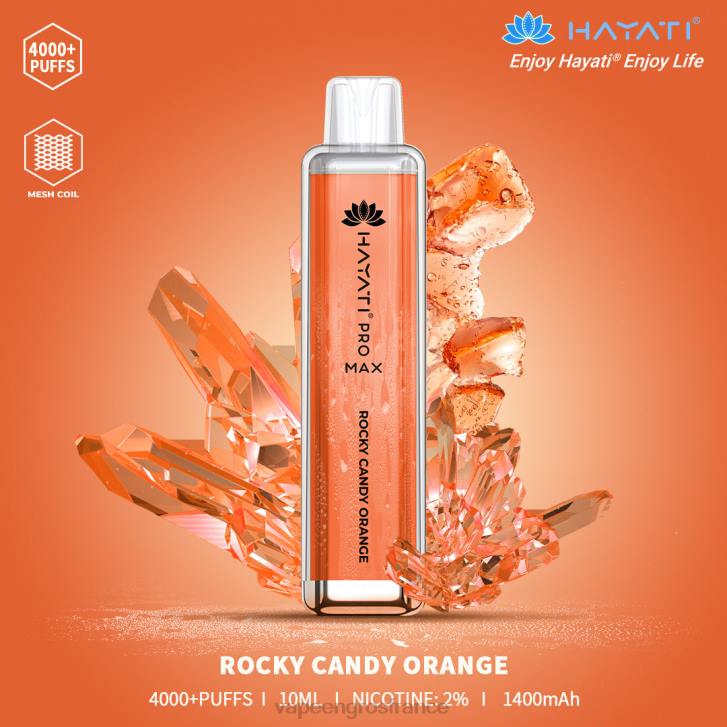 bonbon rocheux orange