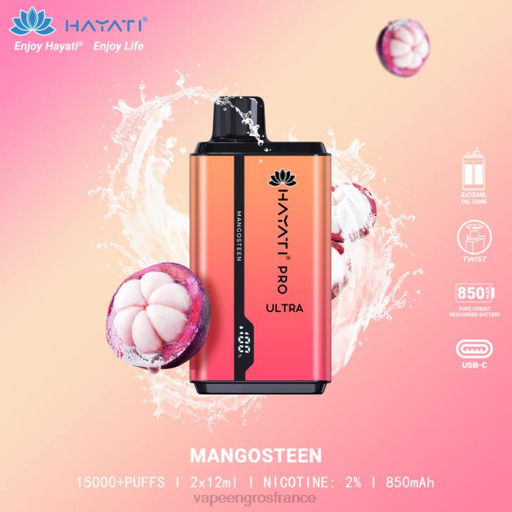 02JZ210 - Vape En Gros France mangoustan Hayati Pro Ultra