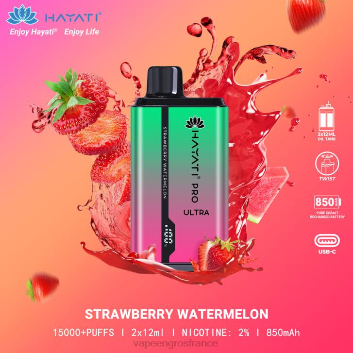 02JZ216 - Vapoteuse En Gros pastèque fraise Hayati Pro Ultra