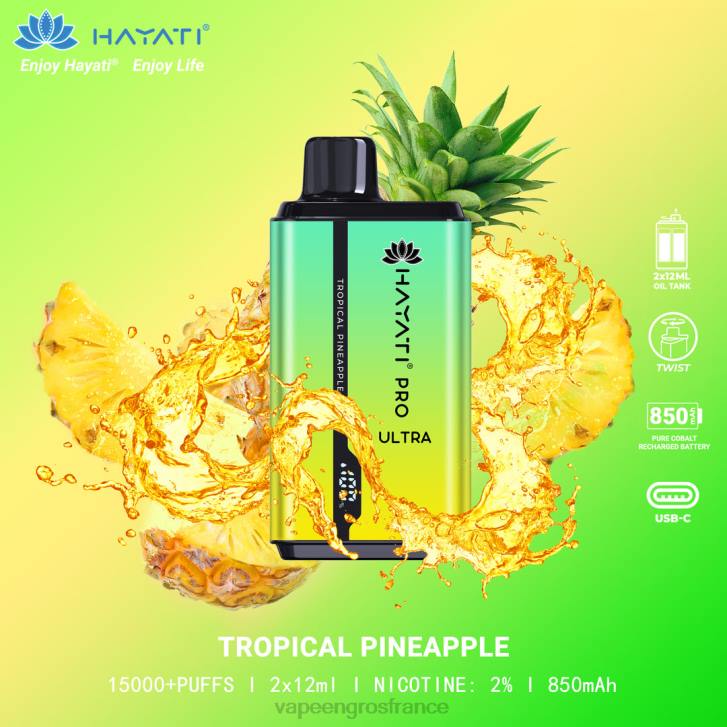 02JZ218 - Vape France Promotion ananas tropical Hayati Pro Ultra
