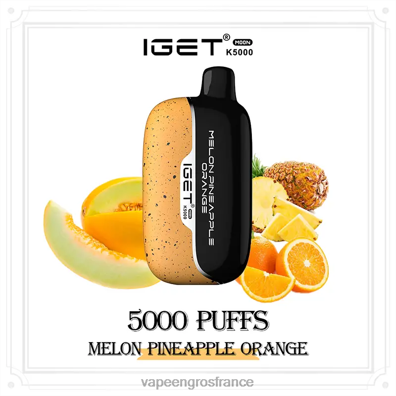 Cigarette Electronique France XF0JJ13 melon ananas orange IGET Moon k5000