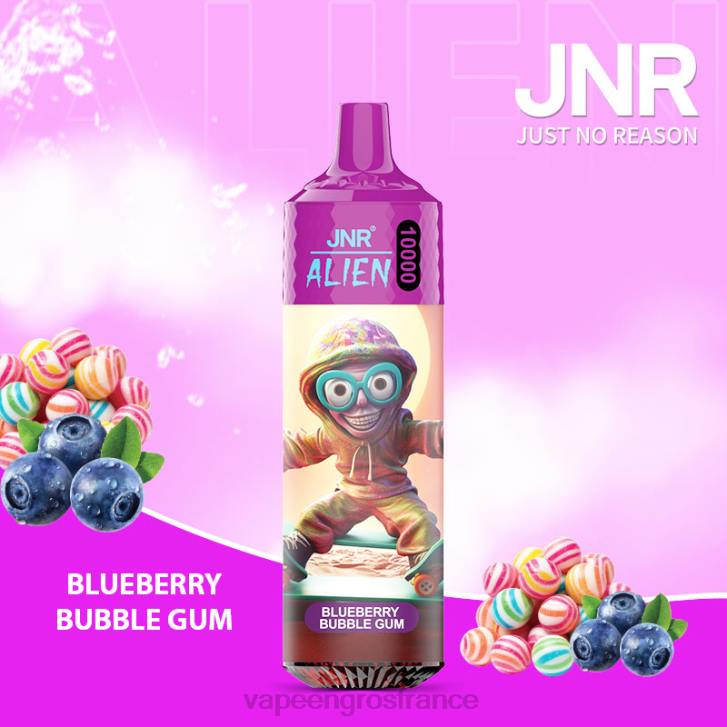 02JZ636 - Vapoteuse En Gros bubble-gum aux myrtilles JNR ALIEN