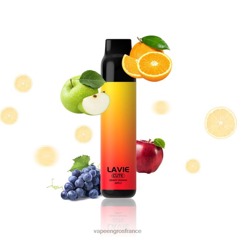 LAVIE BAR 3000 bouffées 480L0288 | Vape France Prix raisin orange pomme