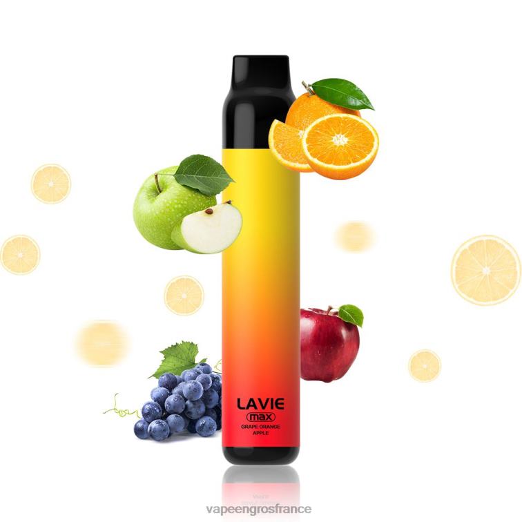 LAVIE BAR 5000 bouffées - maximum 480L0280 | Vape France Online raisin orange