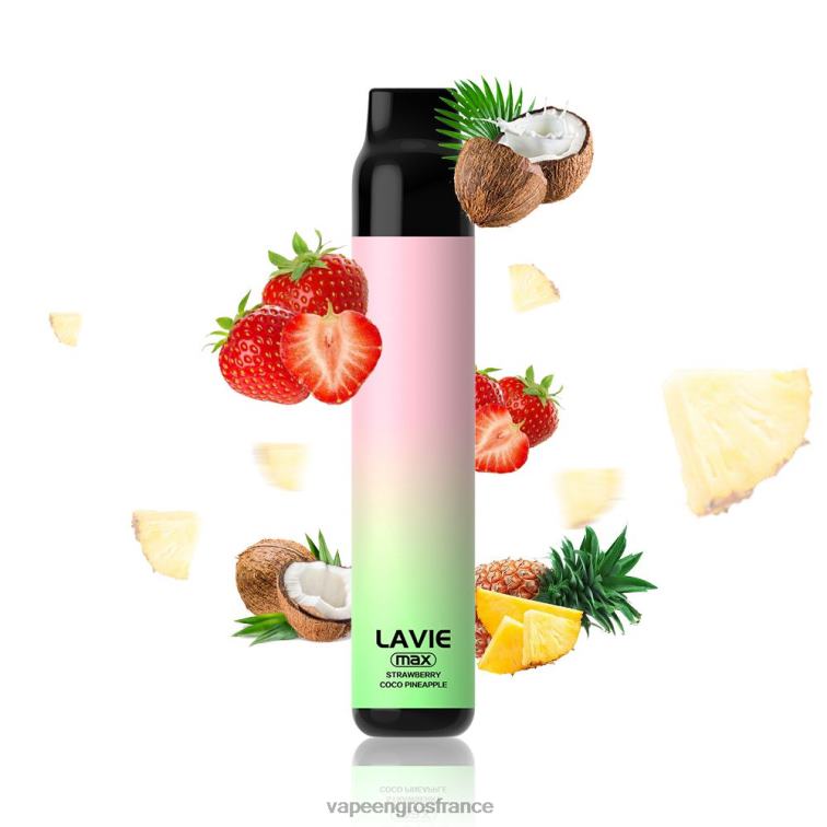 LAVIE BAR 5000 bouffées - maximum 480L0283 | Eliquide France fraise coco pomme