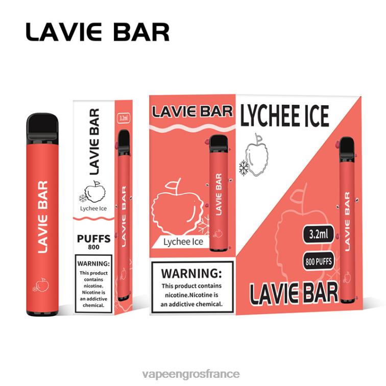 LAVIE BAR 800 bouffées 480L0313 | Eliquide France glace au litchi