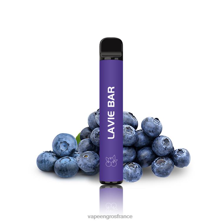 LAVIE BAR Version 2% 800 bouffées 480L0318 | Vape France Prix myrtille