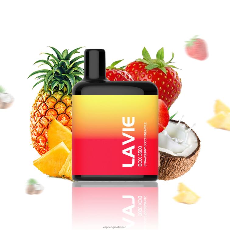 LAVIE BOX 3500 bouffées 480L0207 | Vapoteuse En Gros fraise coco ananas