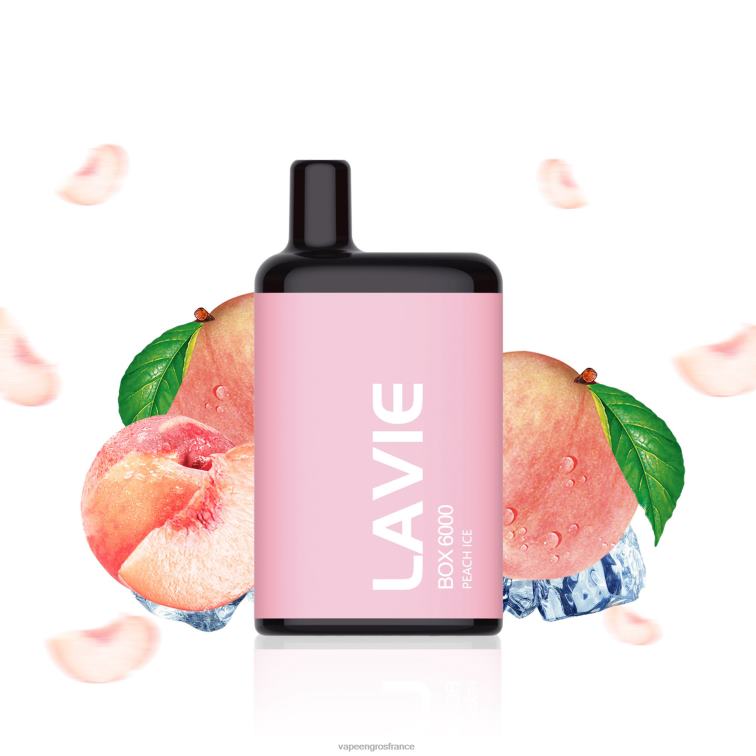 LAVIE BOX 6000 bouffées 480L0200 | Vape France Online glace à la pêche