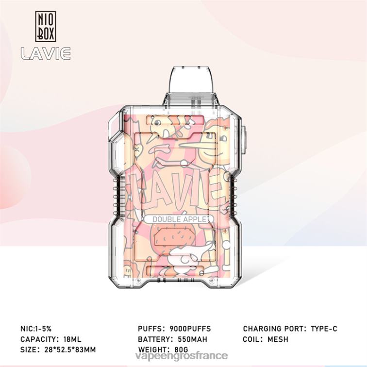 LAVIE NIO BOX 9000 bouffées 480L0195 | Cigarette Electronique En Gros double pomme