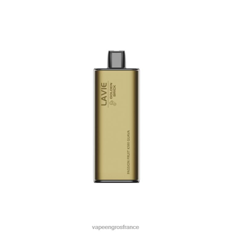LAVIE GOLDEN BRICK 10000 bouffées 480L063 | Eliquide France fruit de la passion kiwi goyave