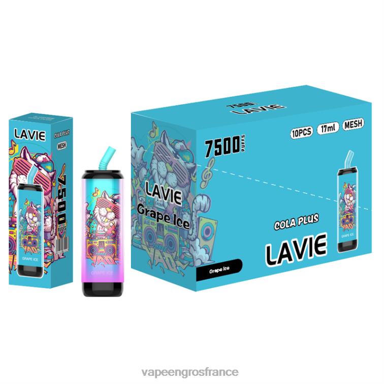 LAVIE Cola Plus 7500 bouffées 480L0254 | Cigarette Electronique France glace aux raisins