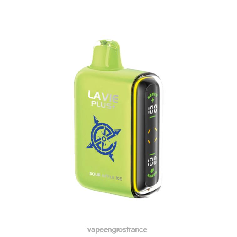 LAVIE PLUS 15000 bouffées 480L0100 | Vape France Online glace à la pomme aigre