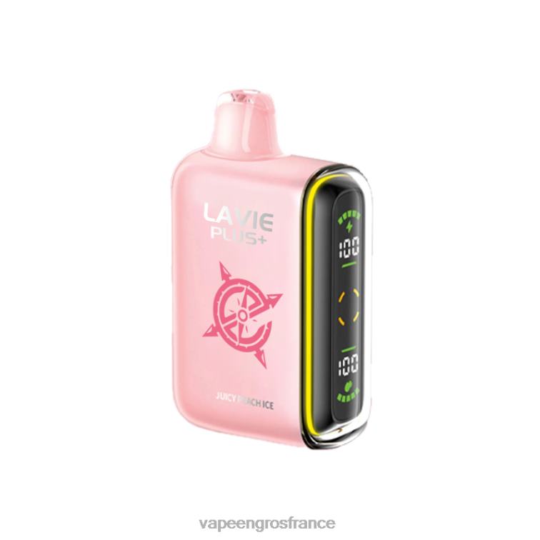 glace à la pêche juteuse