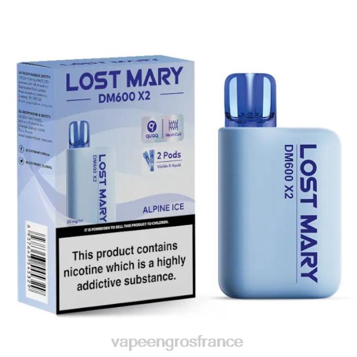02JZ464 - Cigarette Electronique En Gros glace alpine LOST MARY DM600 X2